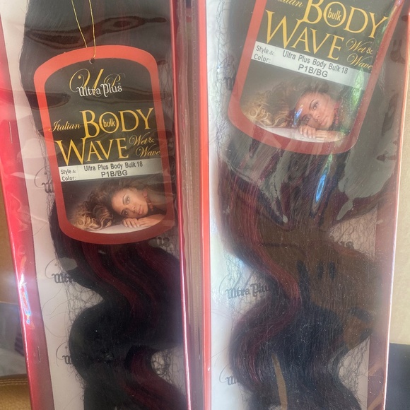 Ultra Plus Body Wave Bulk Human Hair 18" Color:  1b/bg - Picture 1 of 3